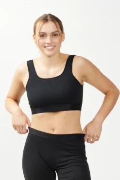 Straight Up Soft Bra - X= Black(Straight Up Soft Bra X Black) -Tomboyx Shop Straight Up Soft Bra X Black OF 1