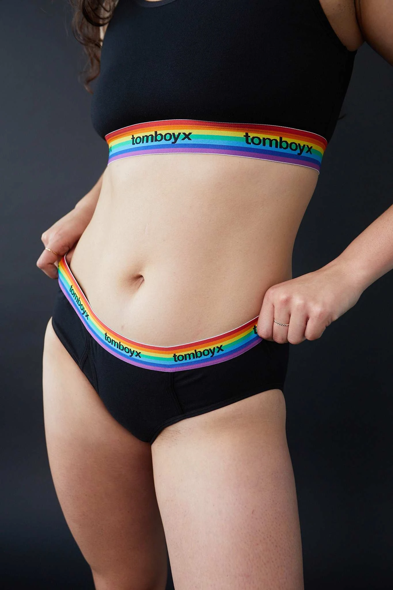 Iconic Briefs - Black Rainbow Logo(Iconic Briefs Rainbow Logo) 1 Iconic Briefs - Black Rainbow Logo(Iconic Briefs Rainbow Logo)