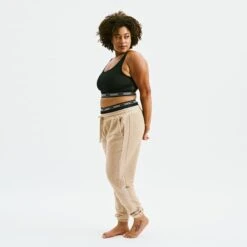 Tomboyx Shop -Tomboyx Shop Taupe Inside Out French Terry JoggerOF2