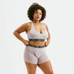 Powermesh 4.5" Trunks - Ultimate Gray(Powermesh 4 5 Trunks Ultimate Gray) 10 Powermesh 4.5" Trunks - Ultimate Gray(Powermesh 4 5 Trunks Ultimate Gray) -Tomboyx Shop Ultimate Gray Powermesh 4.5in TrunksOF3