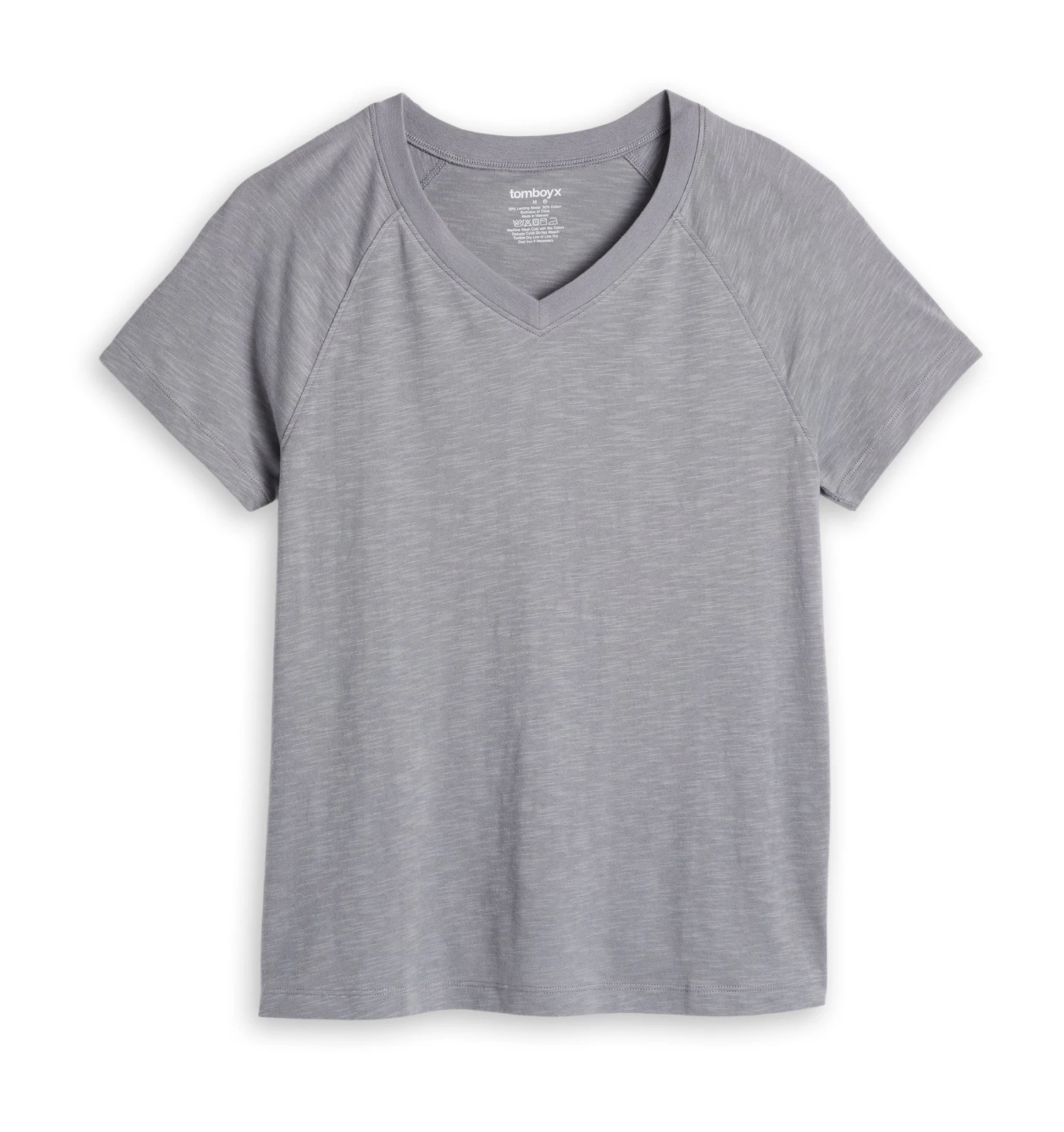 Short Sleeve Jersey Slub V Neck Tee - Ultimate Gray(Short Sleeve Jersey Slub V Neck Tee Ultimate Gray) 3 Short Sleeve Jersey Slub V Neck Tee - Ultimate Gray(Short Sleeve Jersey Slub V Neck Tee Ultimate Gray) - Image 3