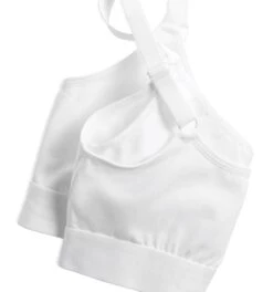 V Neck Bralette - X= White(Vbralette Whitex) -Tomboyx Shop X White Ruched Bralette 3 ac939151 5270 4711 82e2 f5934f8aa6c9