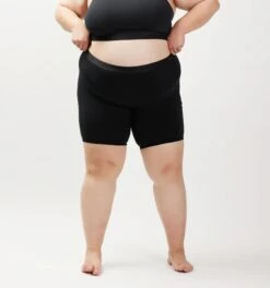 9" Boxer Briefs - Charcoal Logo(9 Boxer Briefs Charcoal Logo) -Tomboyx Shop x Black 9in Boxer Briefs On Fig 3 d9f83610 596a 44cc 8e28 8380b54b3550