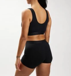 Essentials Soft Bra - Charcoal Logo(Essentials Soft Bra Charcoal Logo) 8 Essentials Soft Bra - Charcoal Logo(Essentials Soft Bra Charcoal Logo) -Tomboyx Shop x Black Essentials Soft Bra On Fig 2 b423045a 87b4 4f80 ab8f 3036a2dca011