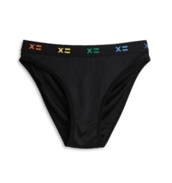 Tucking High Leg Bikini - Black X= Rainbow(Tucking High Leg Bikini Black X Rainbow)